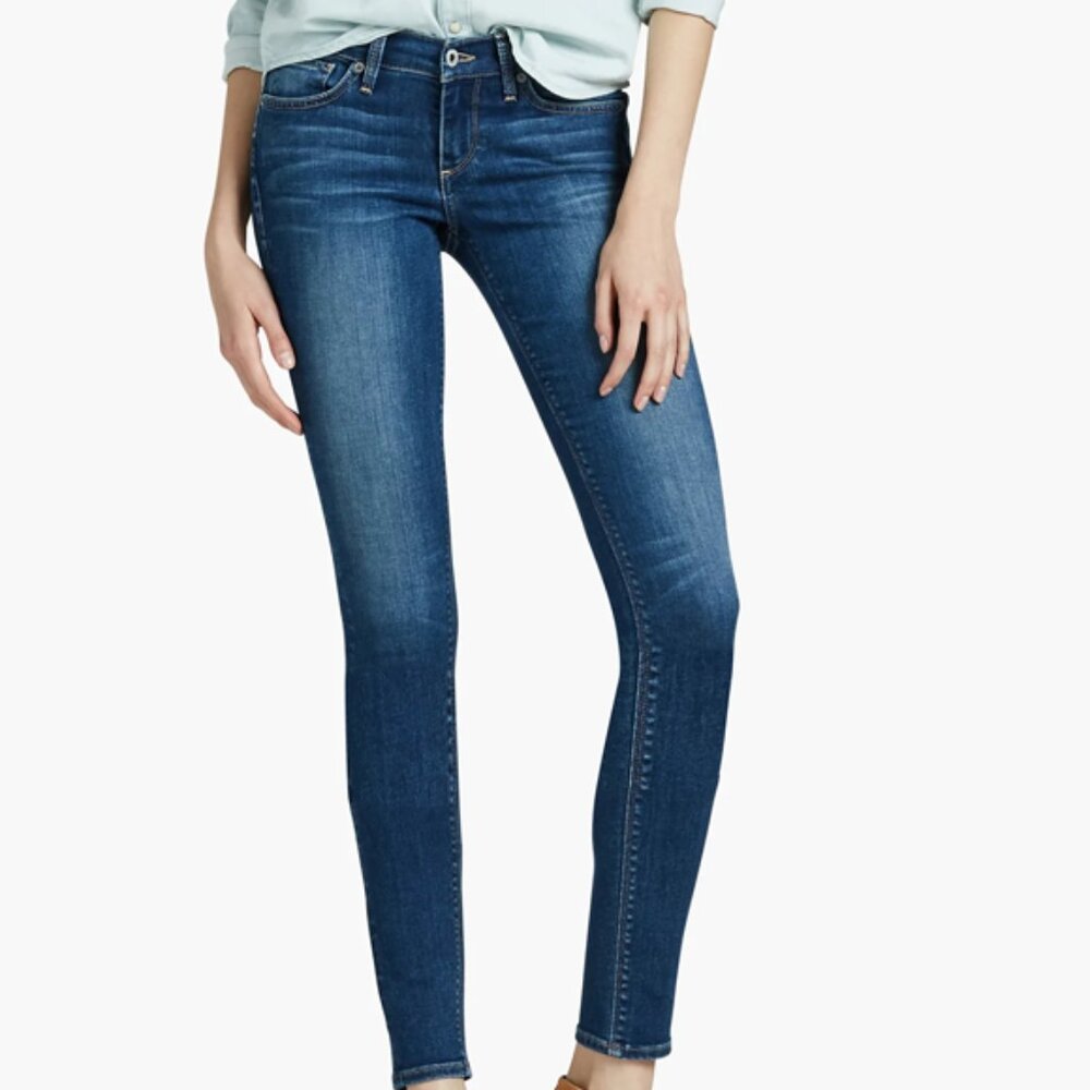 Lucky Brand charlie low rise skinny jean in faultless Size 0/25